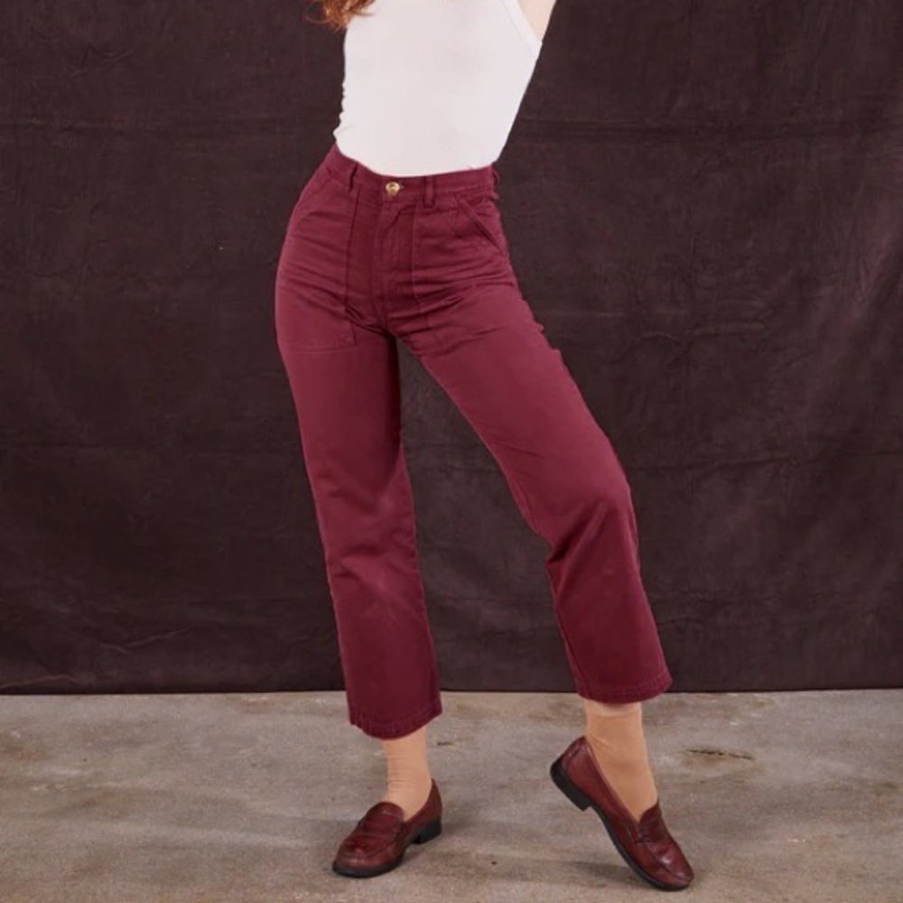 Big Bud press pencil pant in cranberry